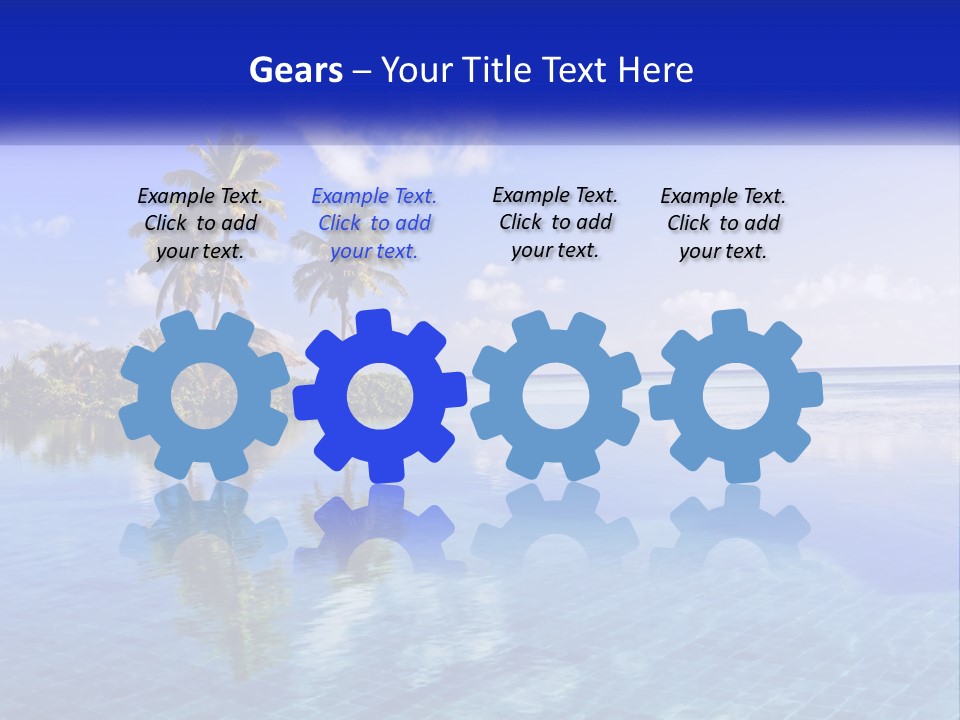 An Island In The Middle Of The Ocean PowerPoint Template