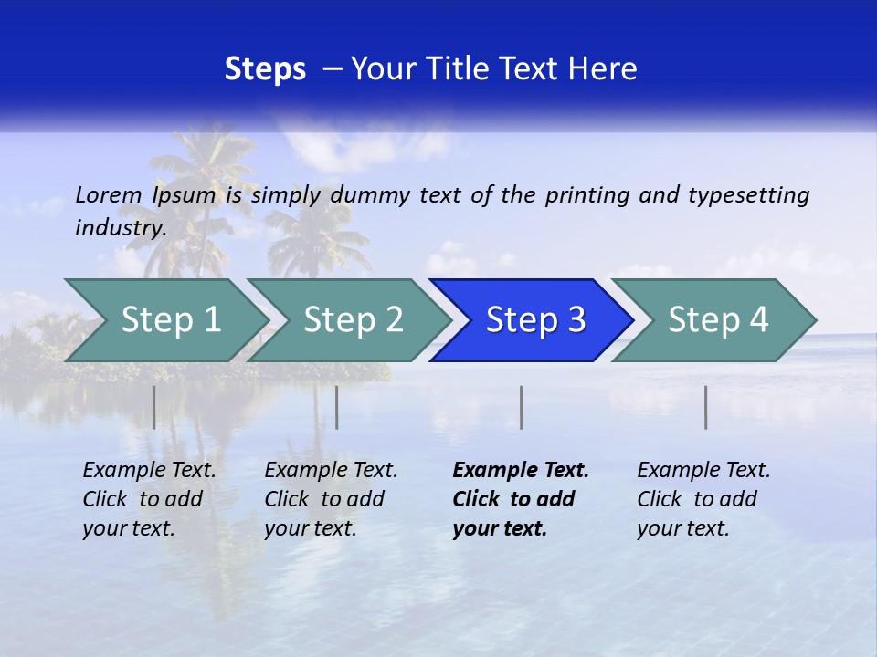 An Island In The Middle Of The Ocean PowerPoint Template