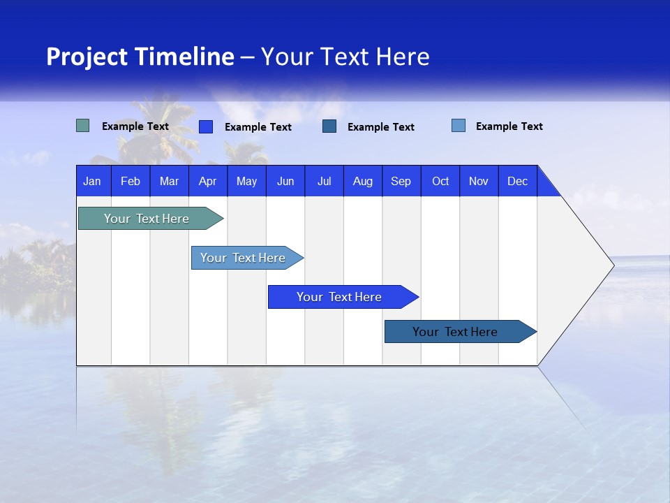 An Island In The Middle Of The Ocean PowerPoint Template