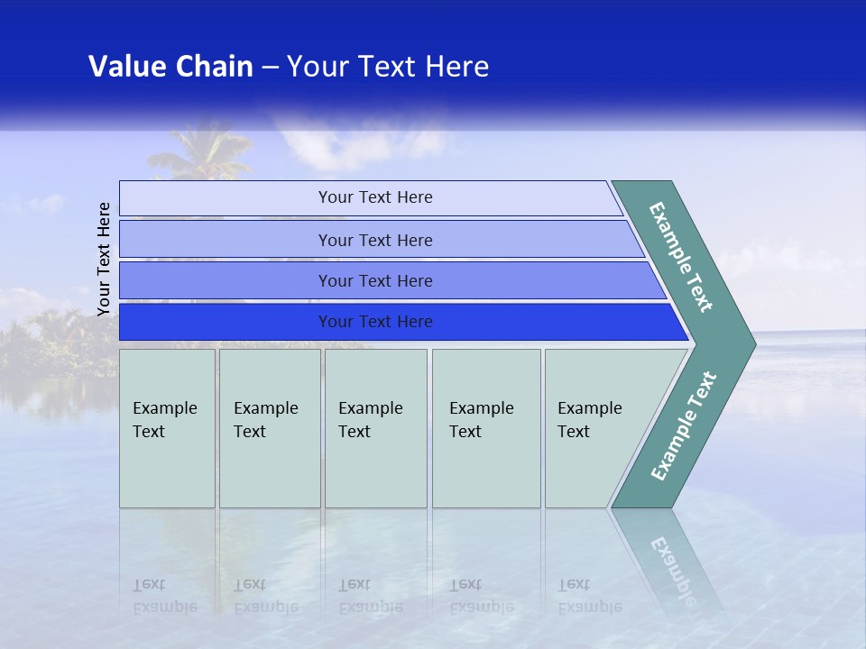 An Island In The Middle Of The Ocean PowerPoint Template