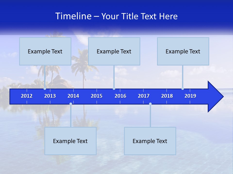 An Island In The Middle Of The Ocean PowerPoint Template