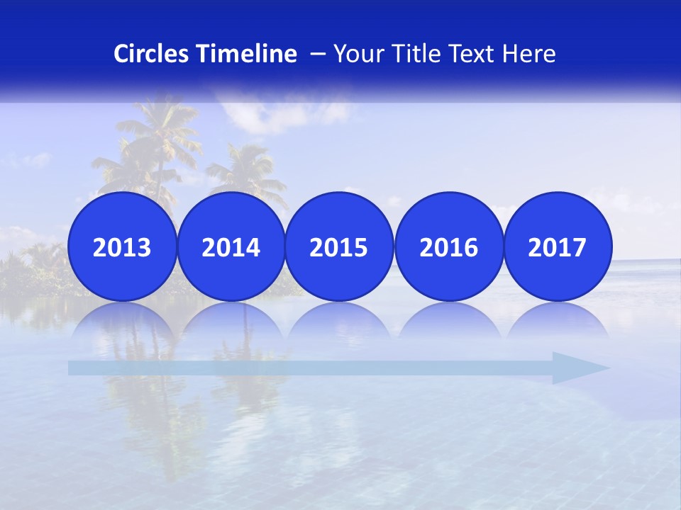 An Island In The Middle Of The Ocean PowerPoint Template