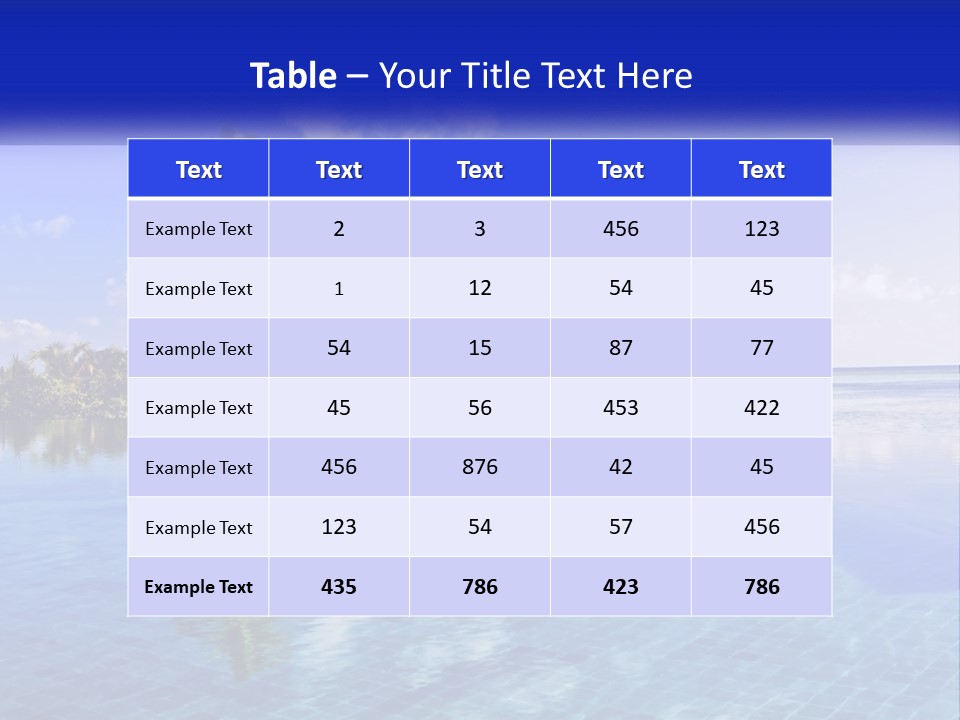 An Island In The Middle Of The Ocean PowerPoint Template