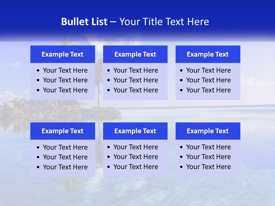 An Island In The Middle Of The Ocean PowerPoint Template