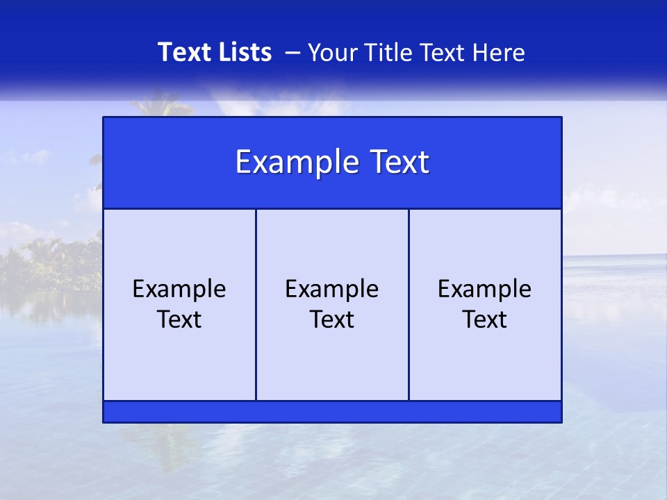 An Island In The Middle Of The Ocean PowerPoint Template