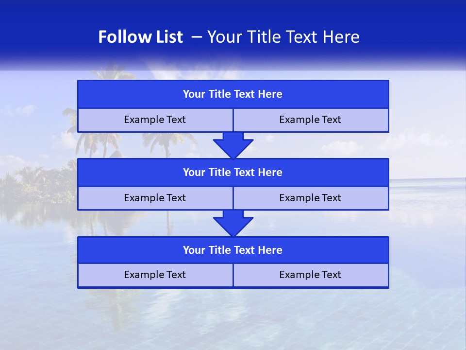 An Island In The Middle Of The Ocean PowerPoint Template