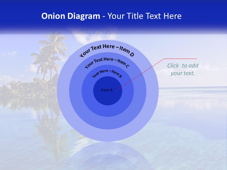 An Island In The Middle Of The Ocean PowerPoint Template