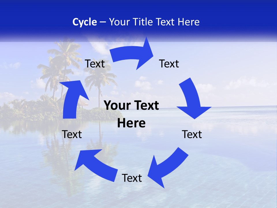 An Island In The Middle Of The Ocean PowerPoint Template