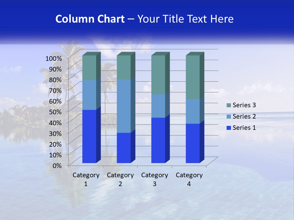 An Island In The Middle Of The Ocean PowerPoint Template