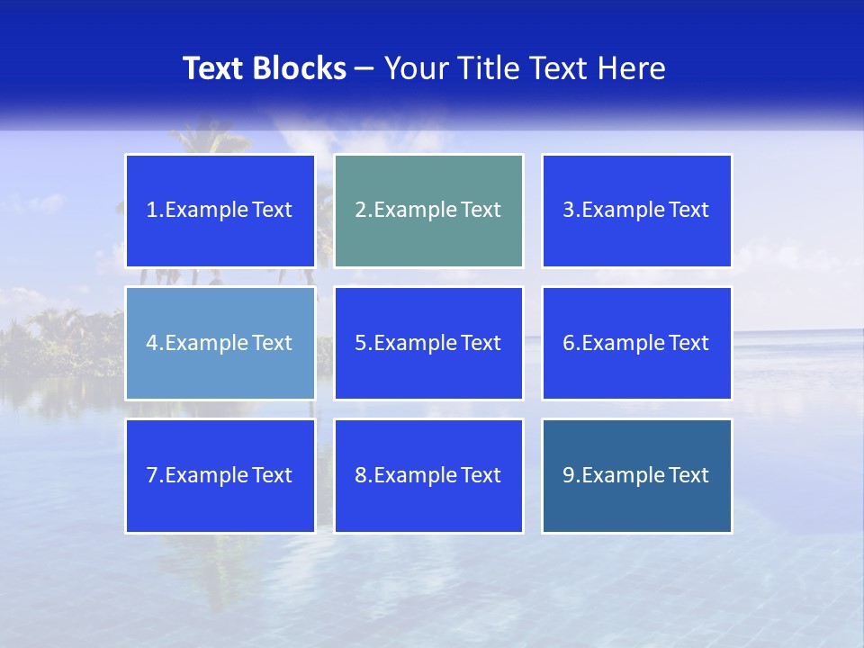 An Island In The Middle Of The Ocean PowerPoint Template