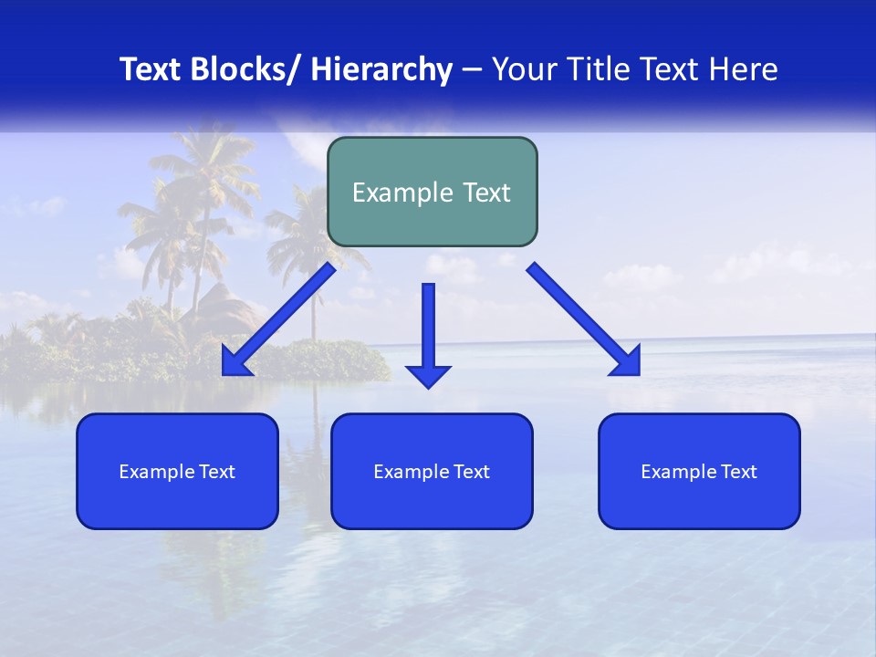 An Island In The Middle Of The Ocean PowerPoint Template