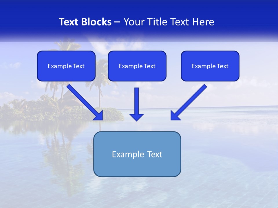 An Island In The Middle Of The Ocean PowerPoint Template