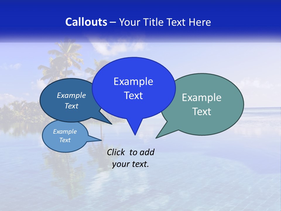 An Island In The Middle Of The Ocean PowerPoint Template