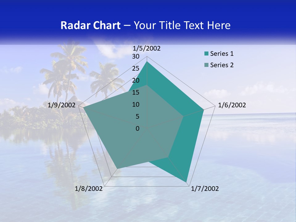 An Island In The Middle Of The Ocean PowerPoint Template