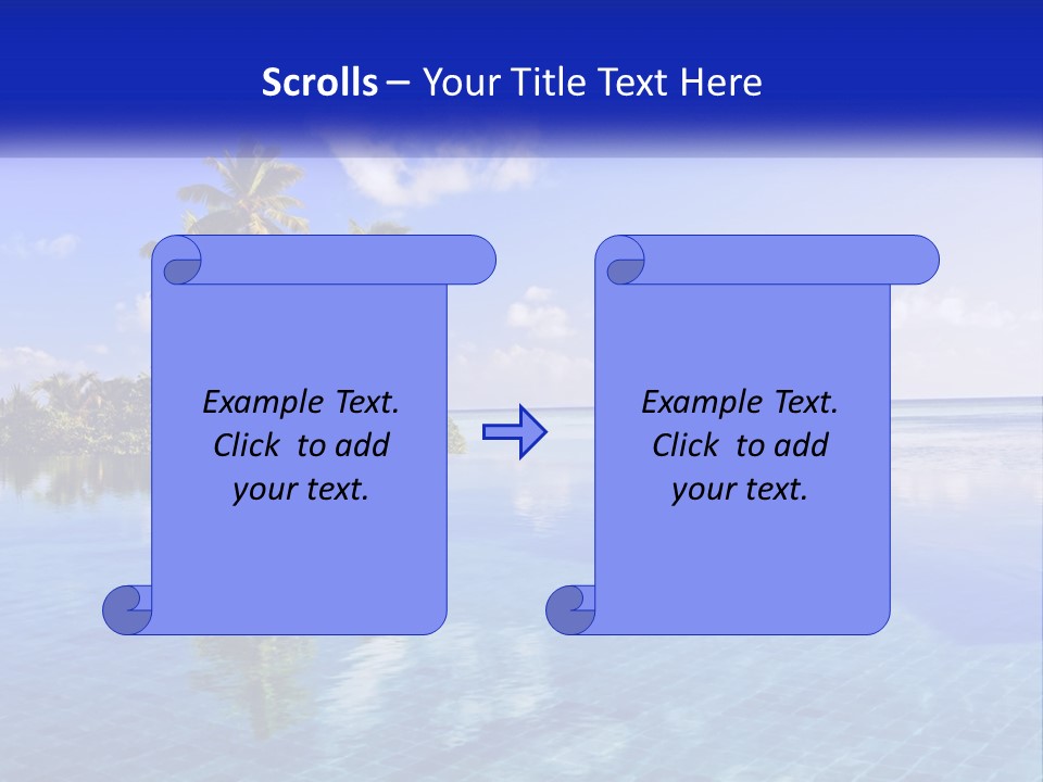 An Island In The Middle Of The Ocean PowerPoint Template
