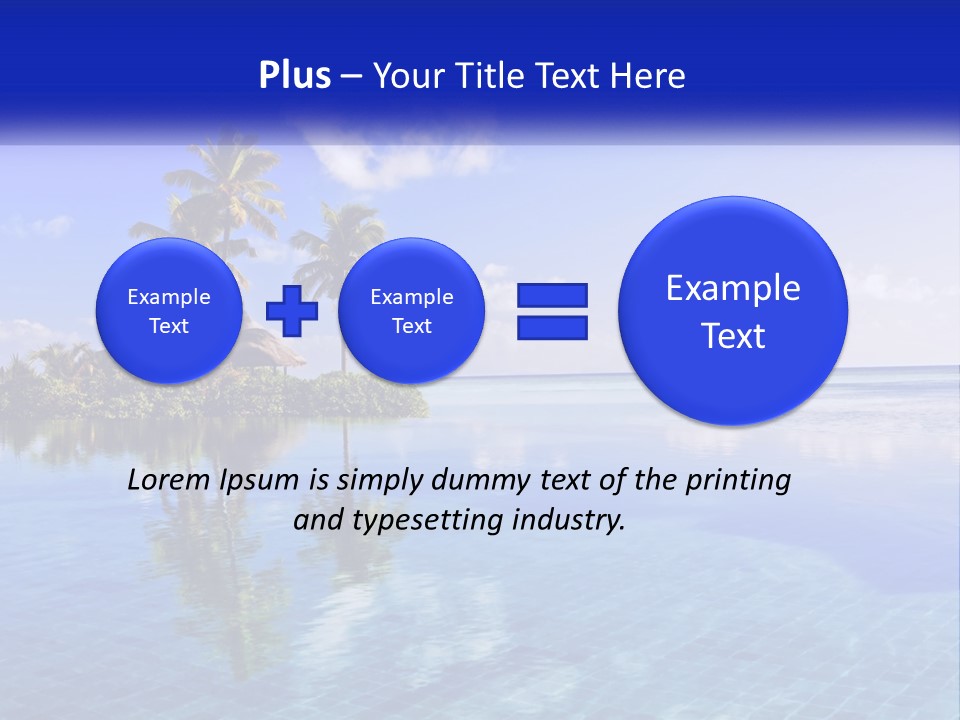 An Island In The Middle Of The Ocean PowerPoint Template