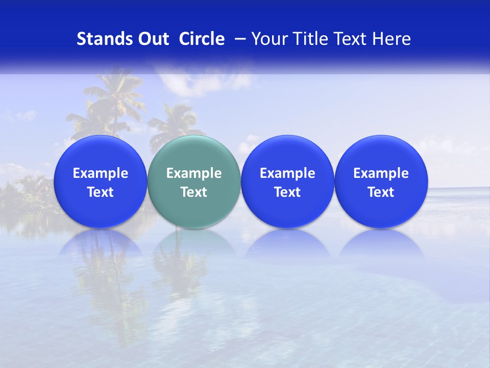 An Island In The Middle Of The Ocean PowerPoint Template