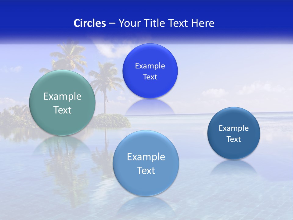 An Island In The Middle Of The Ocean PowerPoint Template