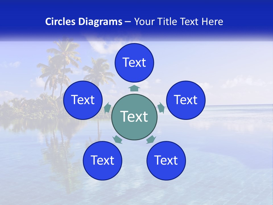 An Island In The Middle Of The Ocean PowerPoint Template