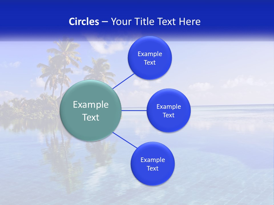 An Island In The Middle Of The Ocean PowerPoint Template