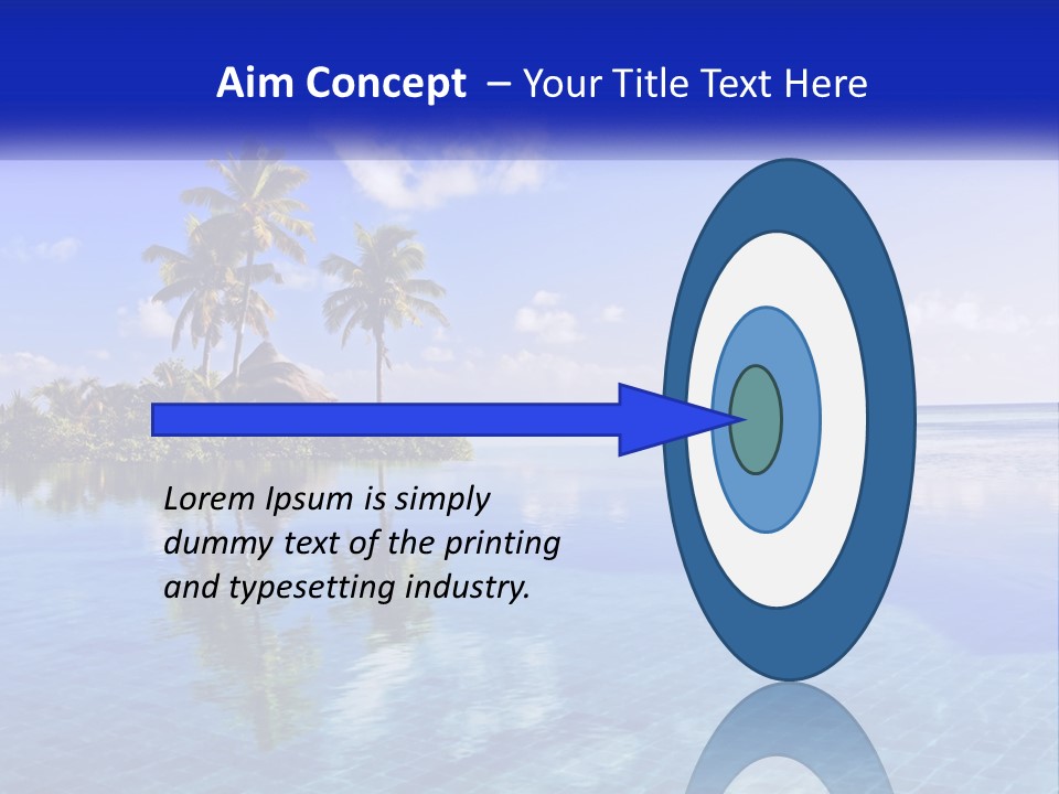 An Island In The Middle Of The Ocean PowerPoint Template