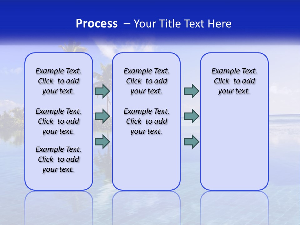 An Island In The Middle Of The Ocean PowerPoint Template