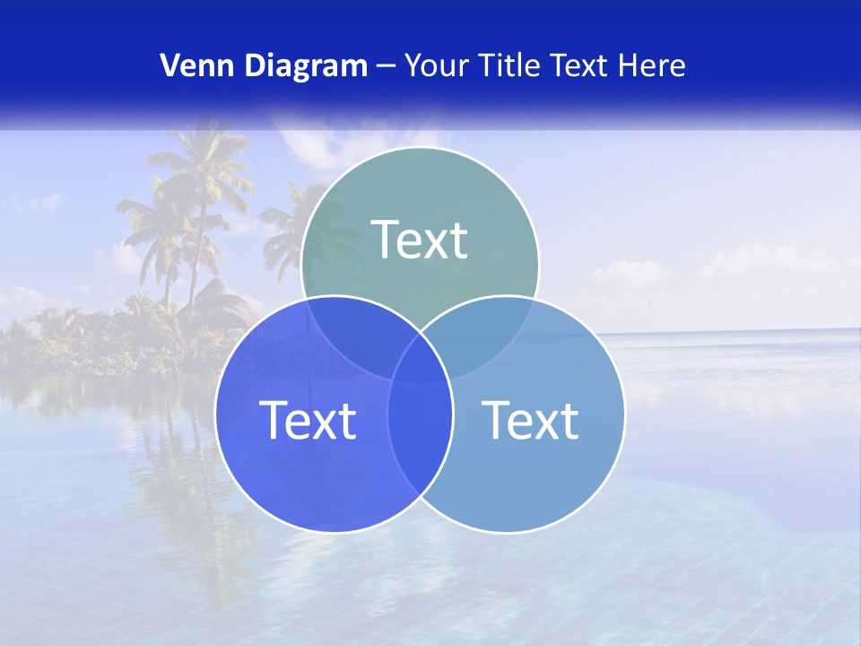 An Island In The Middle Of The Ocean PowerPoint Template