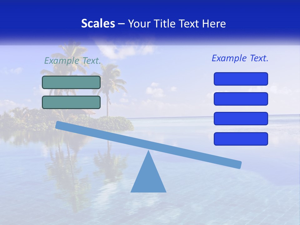 An Island In The Middle Of The Ocean PowerPoint Template
