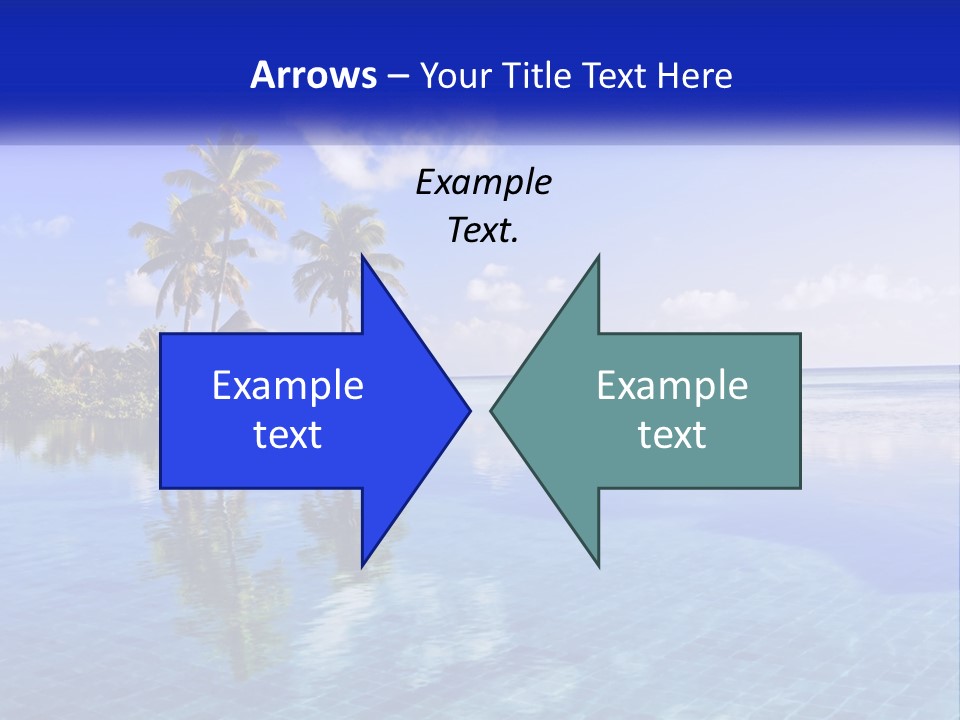An Island In The Middle Of The Ocean PowerPoint Template