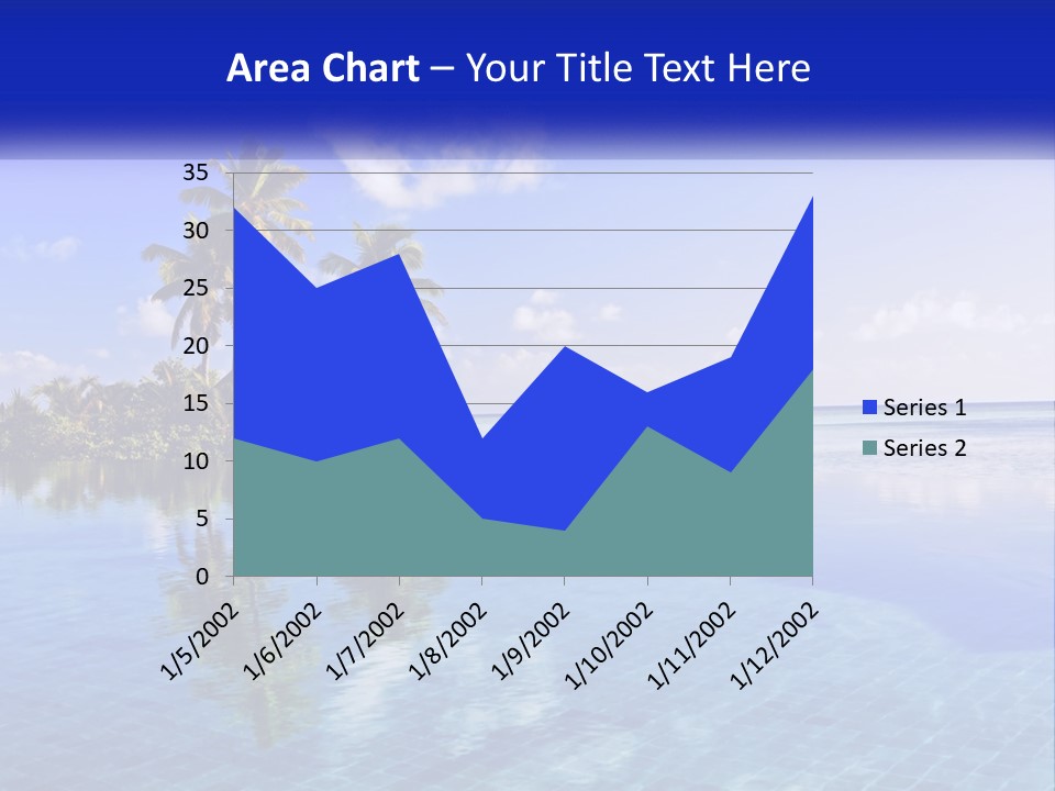 An Island In The Middle Of The Ocean PowerPoint Template