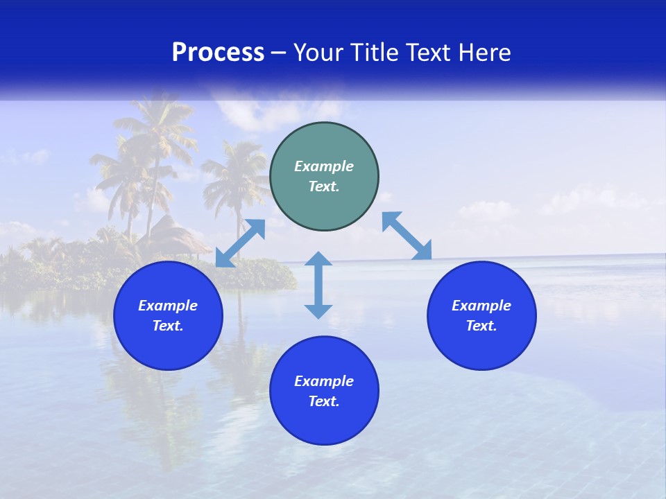 An Island In The Middle Of The Ocean PowerPoint Template