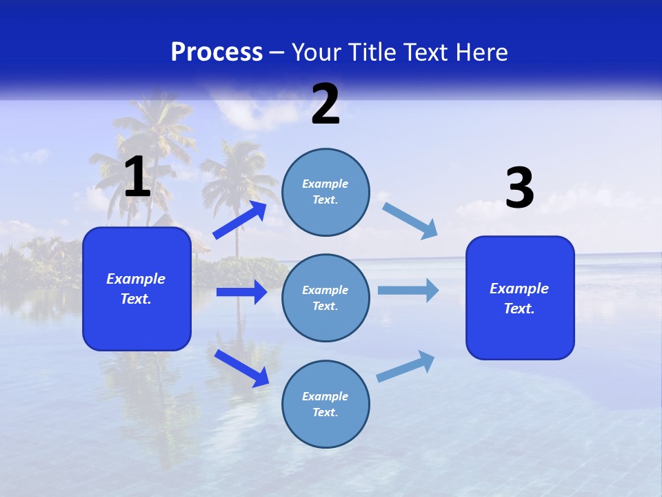 An Island In The Middle Of The Ocean PowerPoint Template
