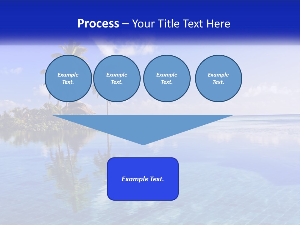 An Island In The Middle Of The Ocean PowerPoint Template