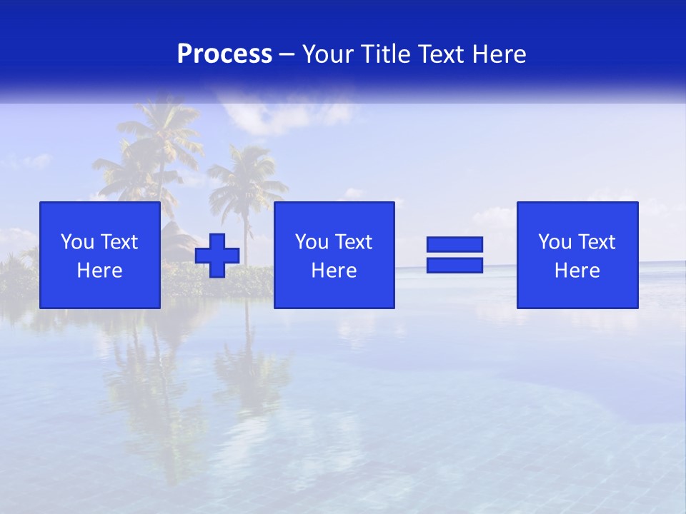 An Island In The Middle Of The Ocean PowerPoint Template