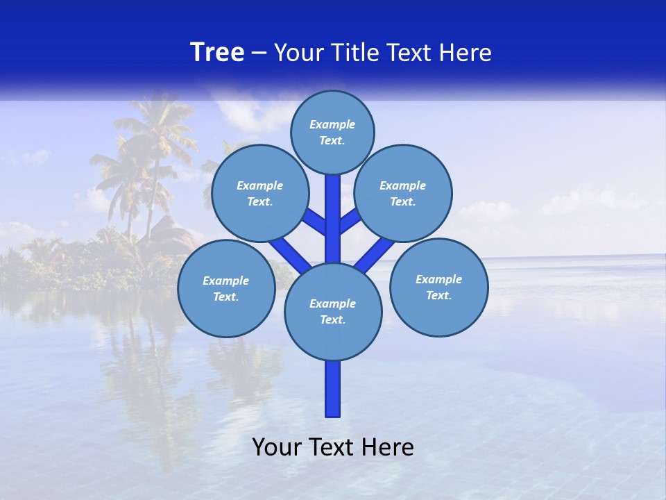 An Island In The Middle Of The Ocean PowerPoint Template