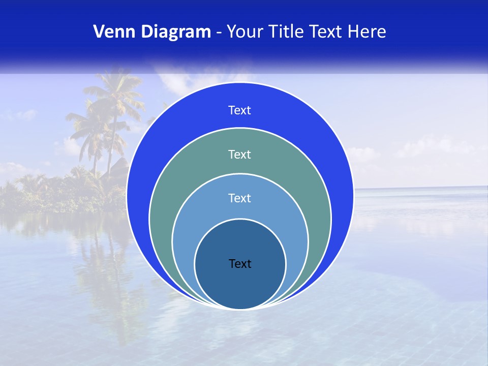An Island In The Middle Of The Ocean PowerPoint Template