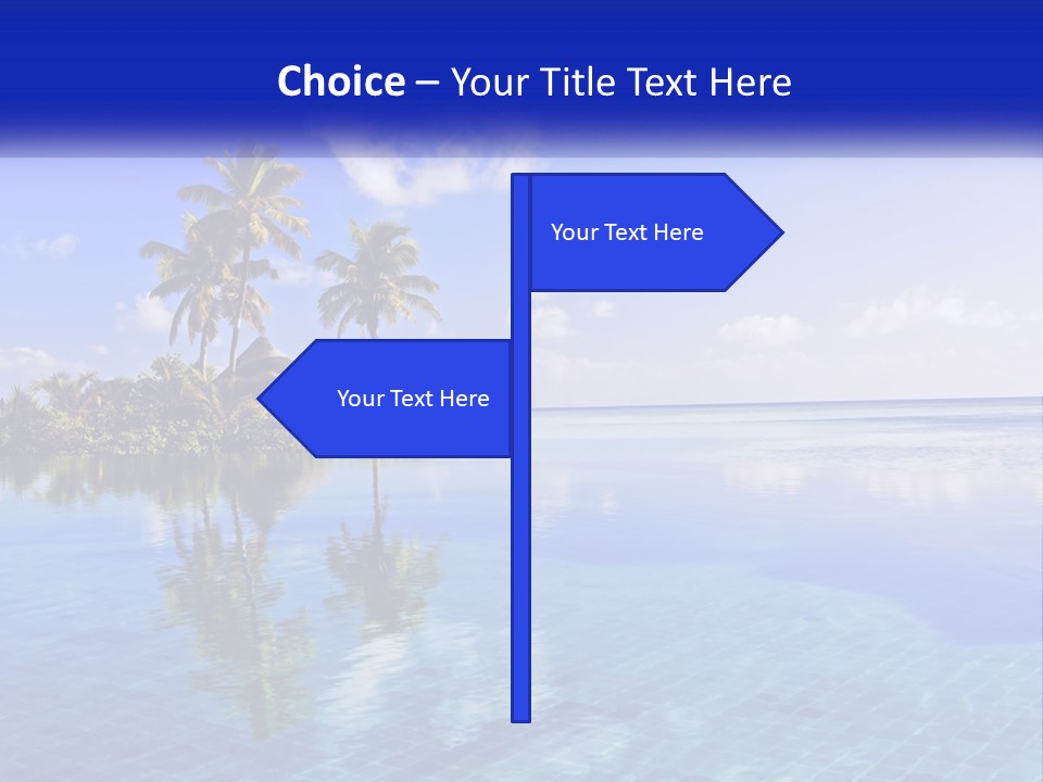An Island In The Middle Of The Ocean PowerPoint Template