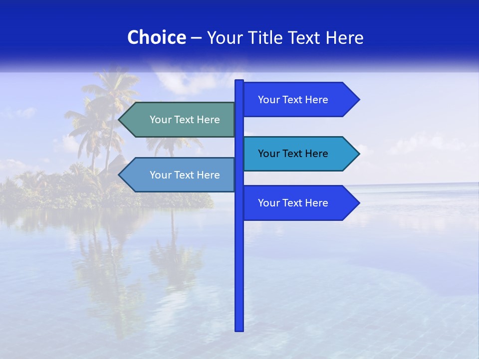 An Island In The Middle Of The Ocean PowerPoint Template