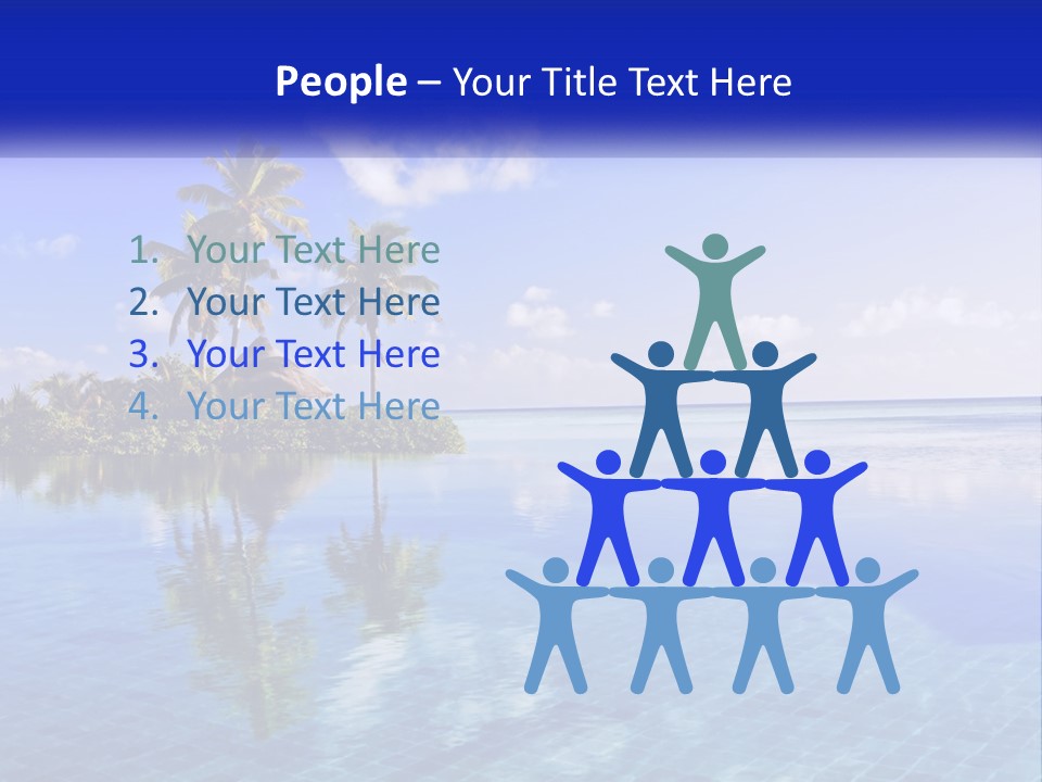An Island In The Middle Of The Ocean PowerPoint Template