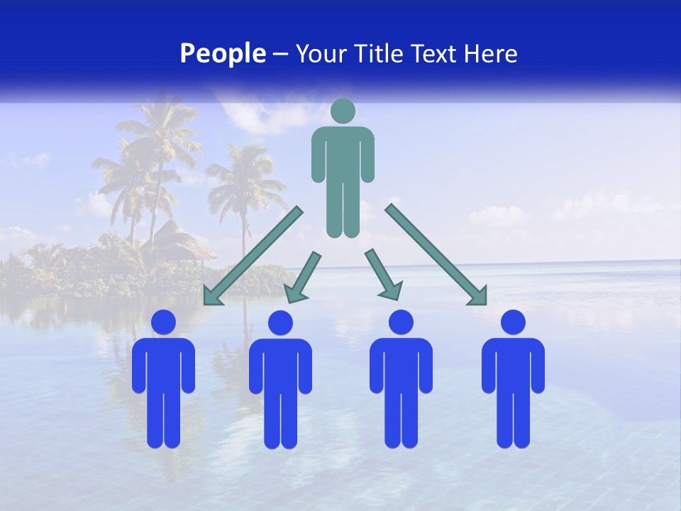 An Island In The Middle Of The Ocean PowerPoint Template