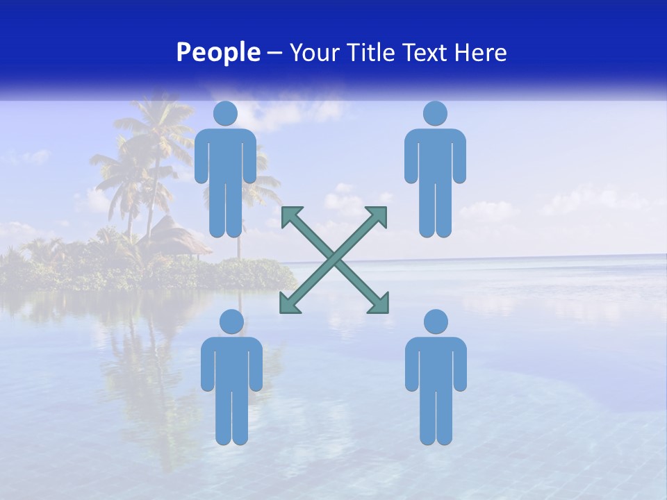 An Island In The Middle Of The Ocean PowerPoint Template