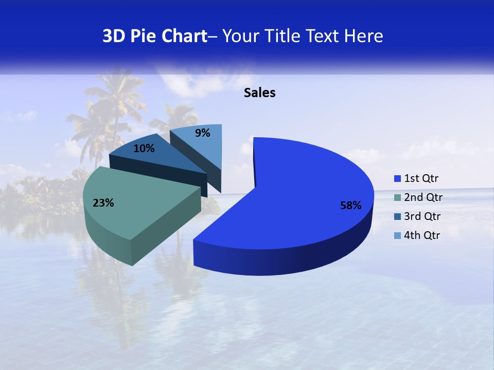 An Island In The Middle Of The Ocean PowerPoint Template