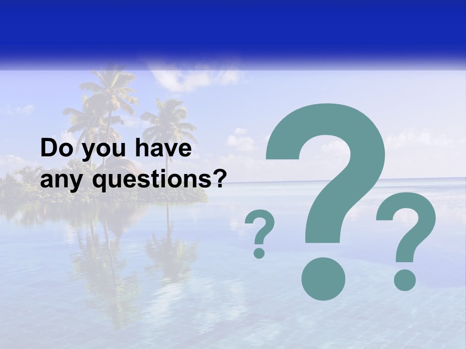 An Island In The Middle Of The Ocean PowerPoint Template