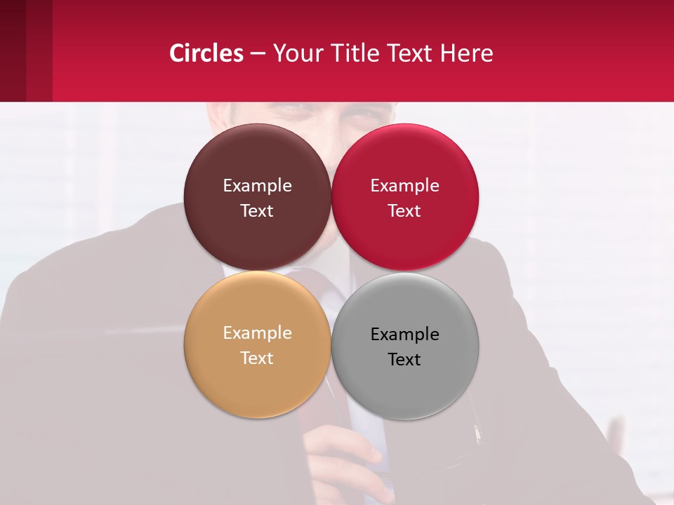 Manager With Laptop PowerPoint Template