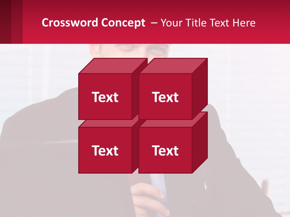 Manager With Laptop PowerPoint Template