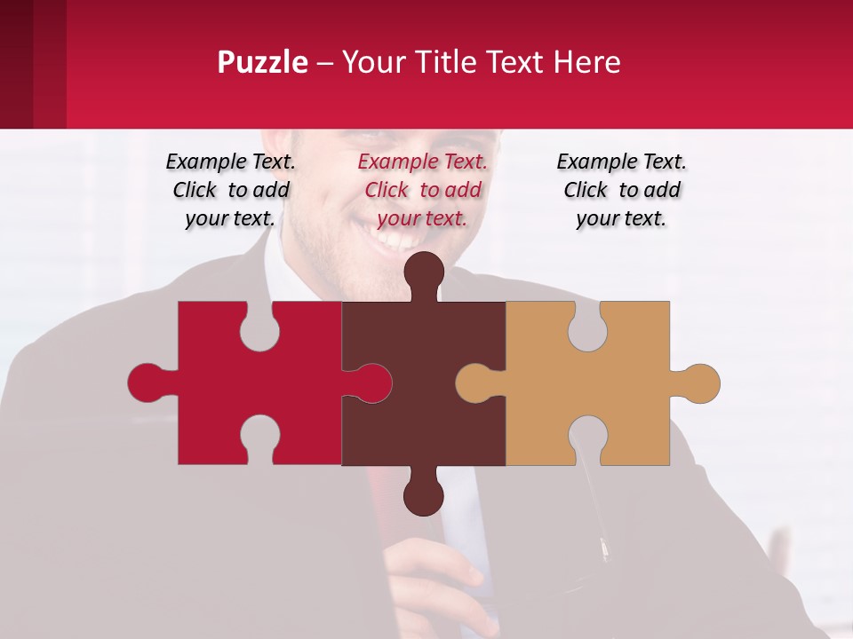 Manager With Laptop PowerPoint Template