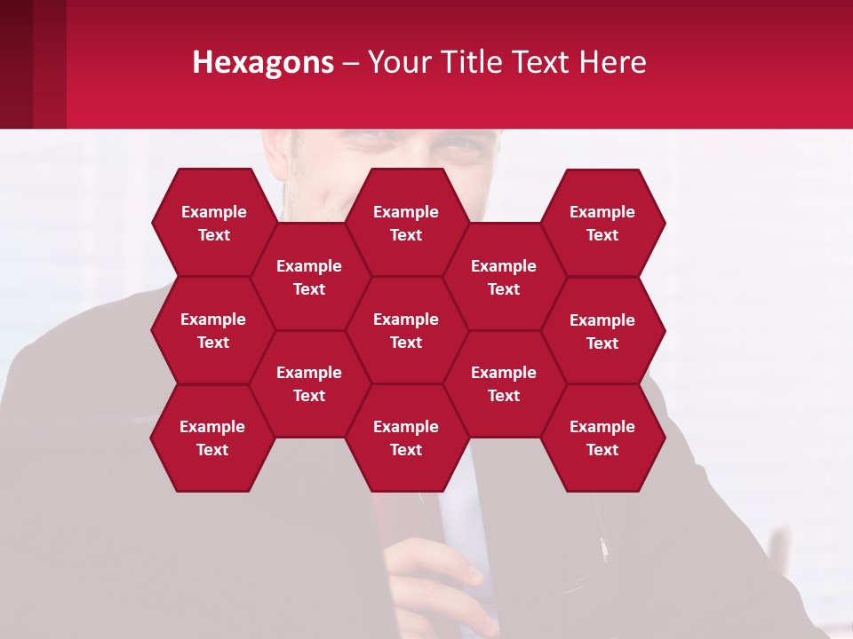 Manager With Laptop PowerPoint Template