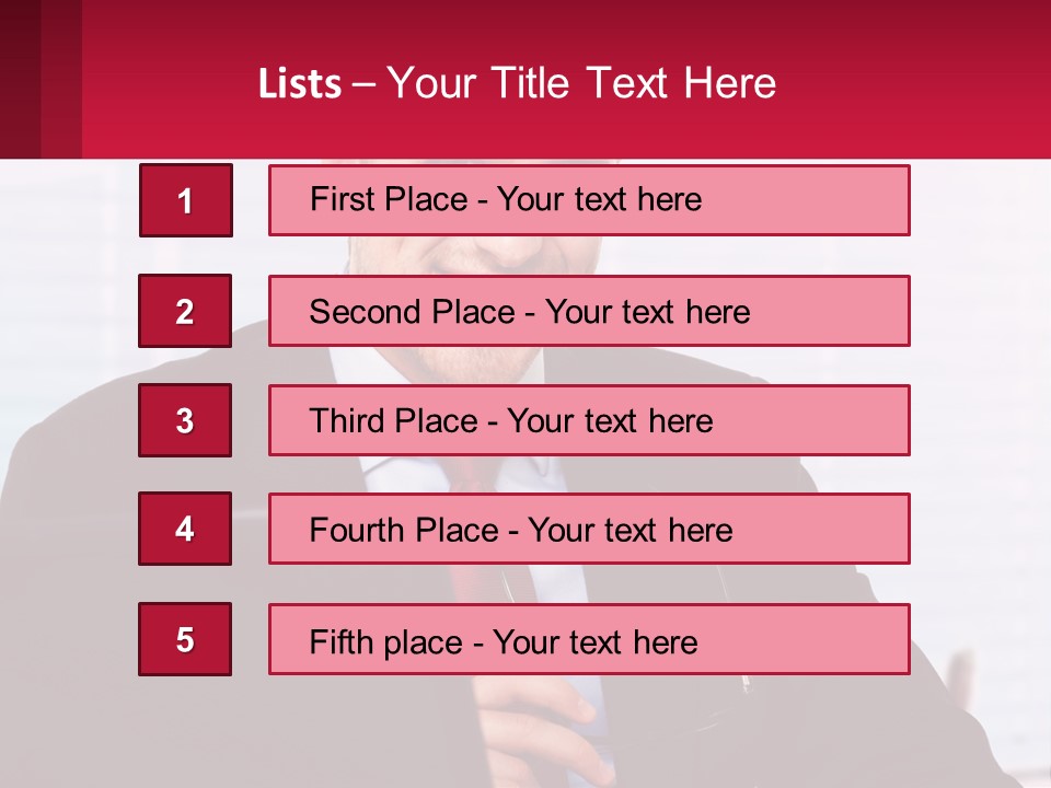 Manager With Laptop PowerPoint Template