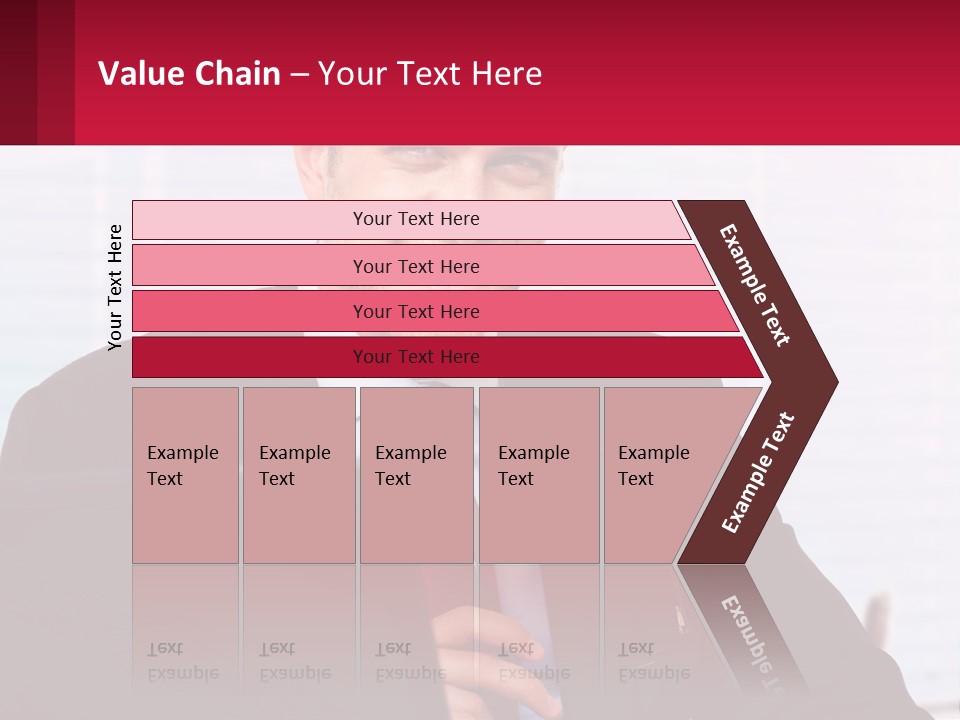 Manager With Laptop PowerPoint Template
