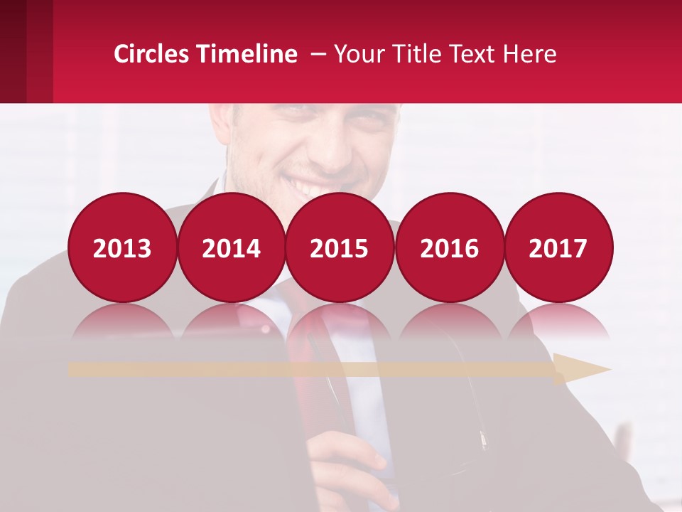 Manager With Laptop PowerPoint Template